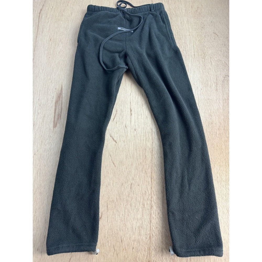 Fear Of God Essentials Sweatpants Mens XS Gray Fleece Joggers Drawstring Waist